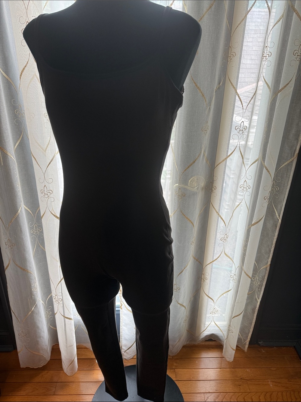 SKIMS Black Sleeveless Fitted Jumpsuit